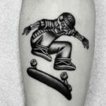 Trippy Skateboard Tattoo