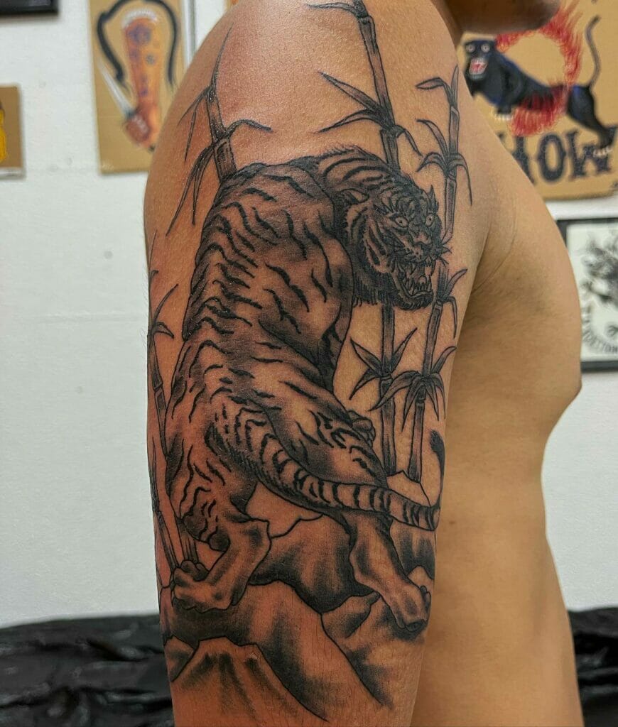 Tiger Japanese Style Tattoo