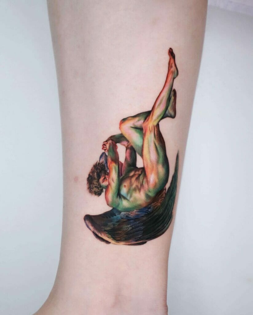Colored Devil Tattoo