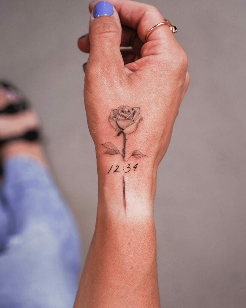 Memorial Rose Tattoo
