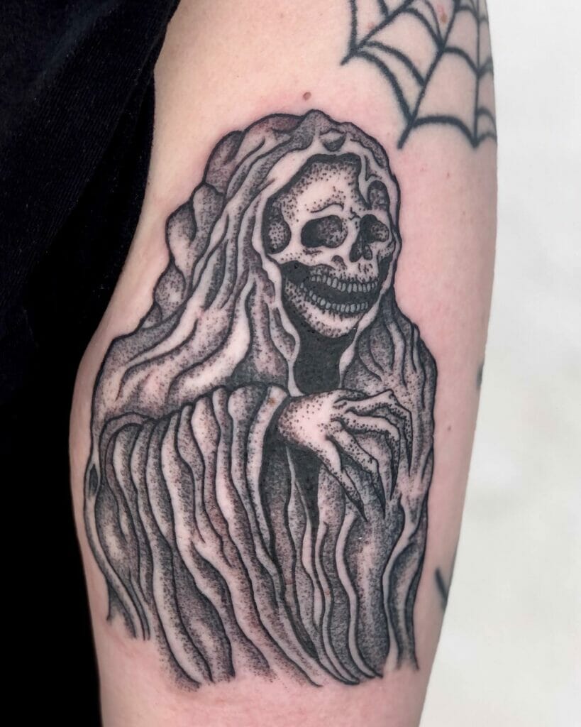 Grim Reaper Temporary Tattoo