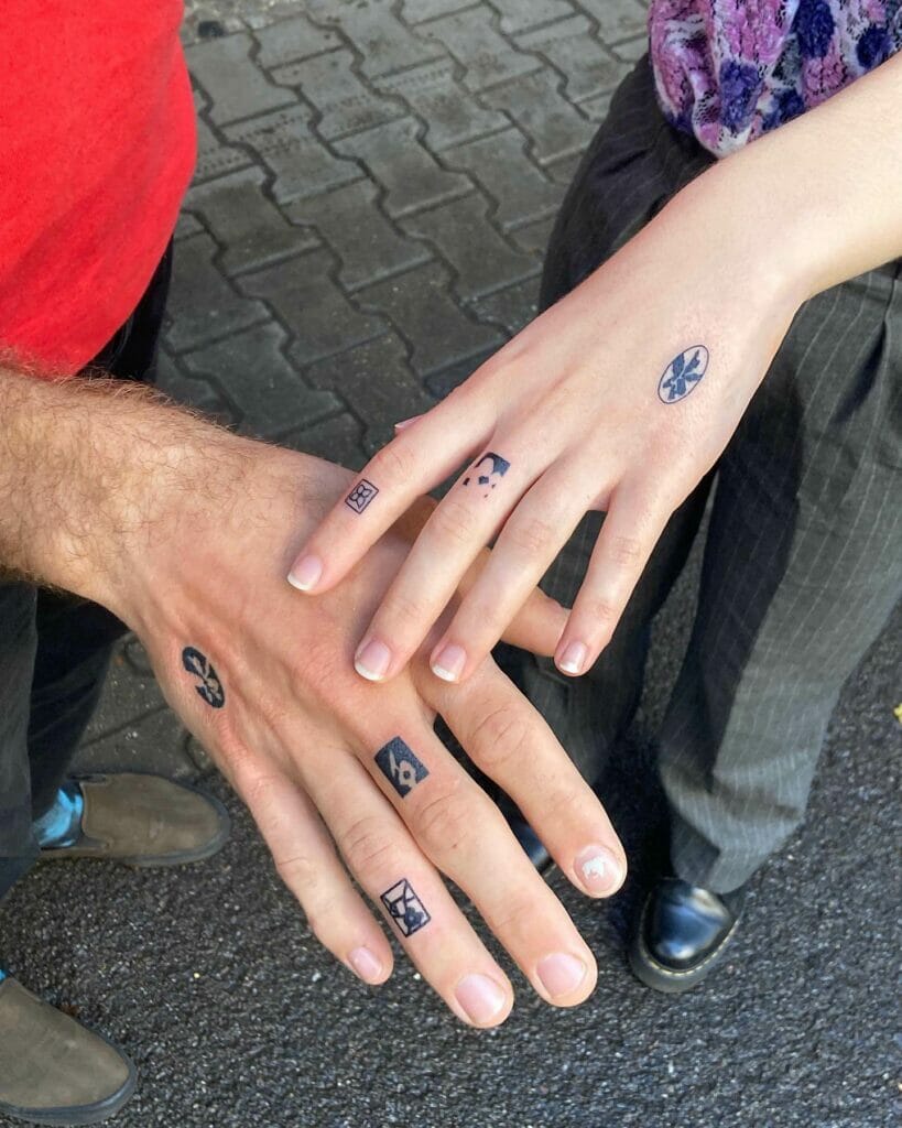 Zodiac Sign Tiny Finger Tattoos Ideas Cover-Up