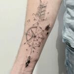 Vintage Simple Compass Tattoo