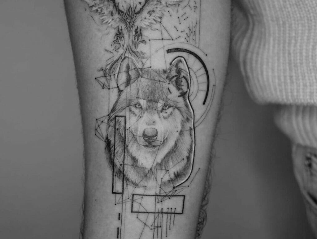 Native American Wolf Tattoo