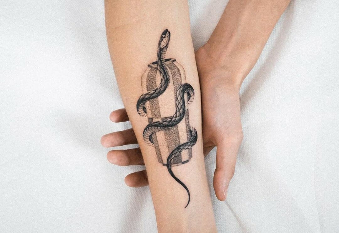 White Snake Tattoos  CrocArt