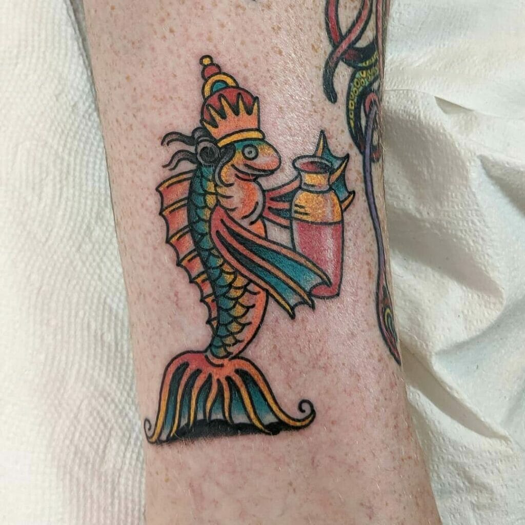 Fish Style Anunnaki Tattoo