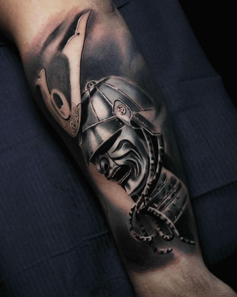 Samurai Helmet Tattoo