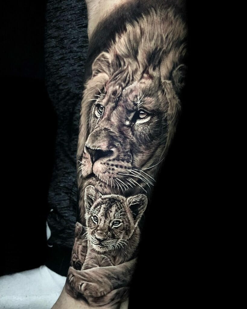 Traditional Lion Tattoos