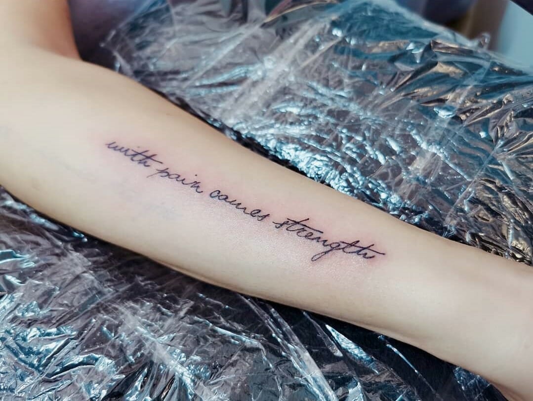 10 Breath-taking With pain comes strength tattoo ideas that will urge ...
