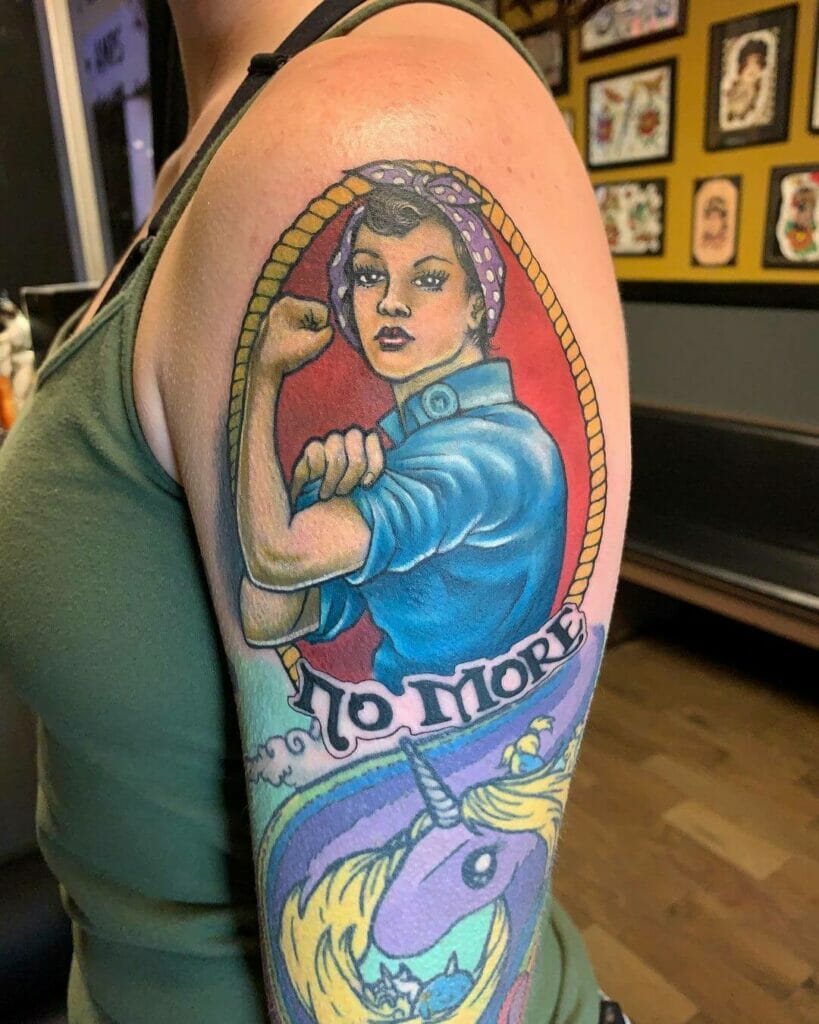 Rosie Tattoo With Unicorn