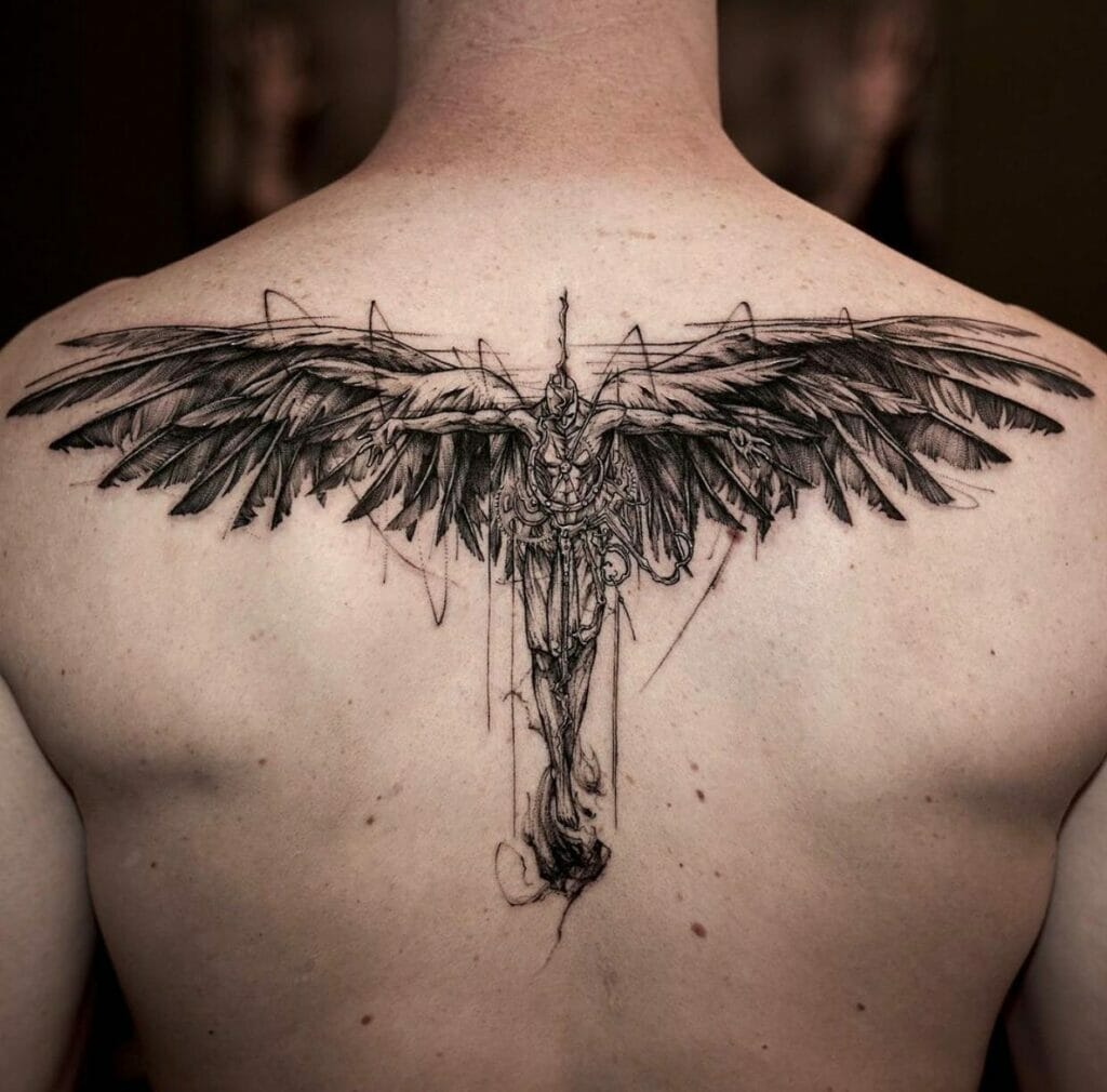 Mom And Dad Angel Wings Tattoo