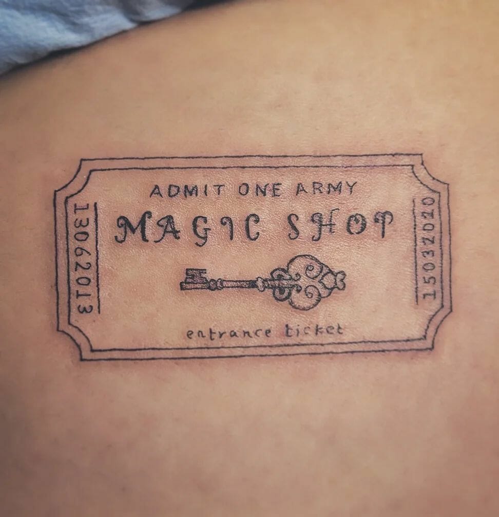 The Elegant BTS Magic Shop Tattoo
