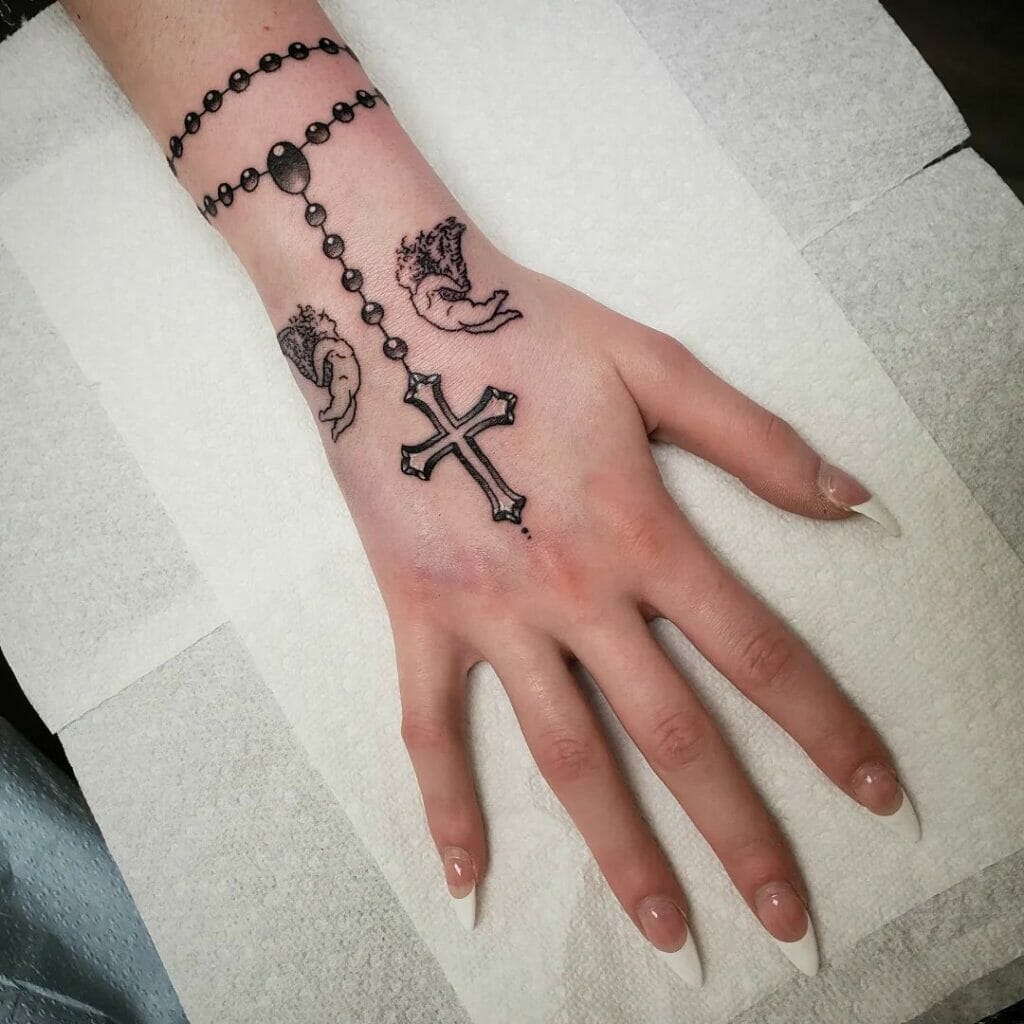 The Cherubs X Rosary X Cross Tattoo