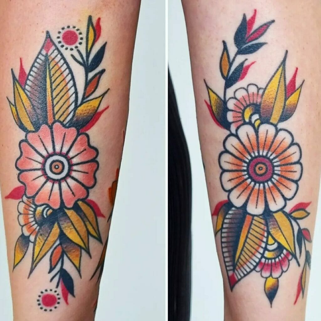 Overworked Floral Tattoo