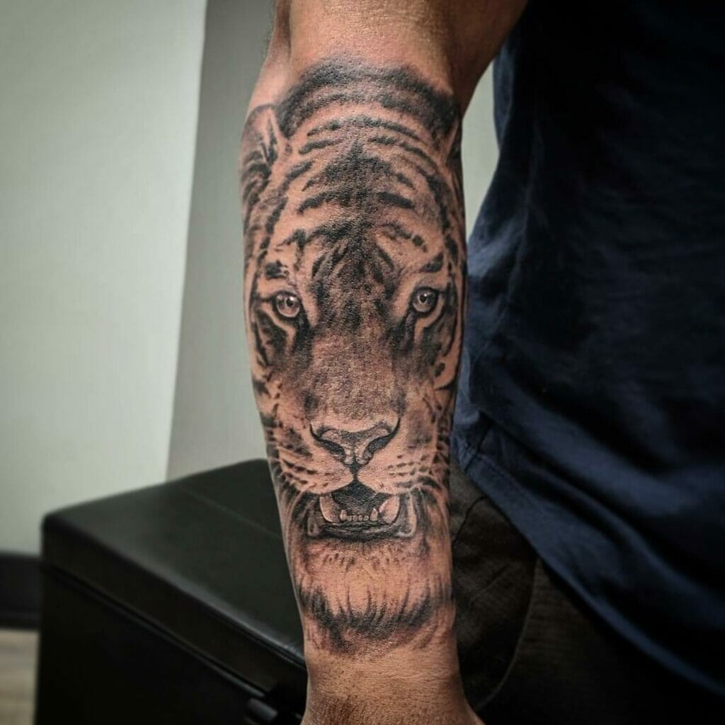 Half-sleeve Tiger Tattoo