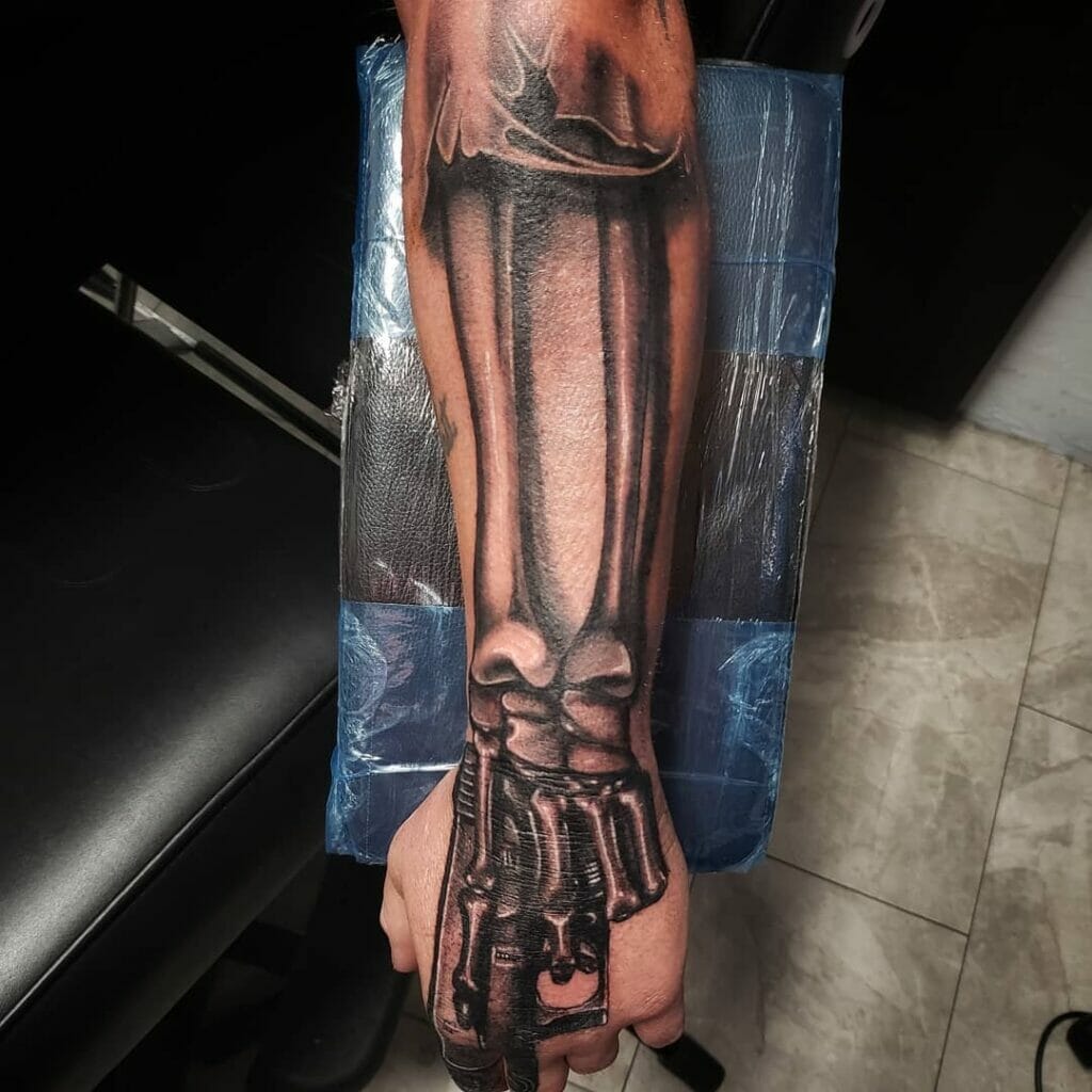 Skeleton Glock Concept Tattoo