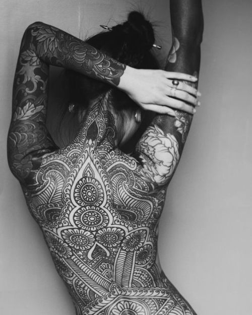 Feminine Full Body Tattoo