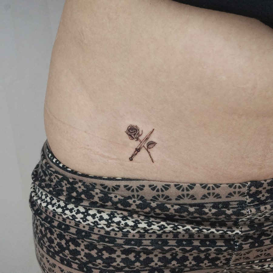 Feminine Pelvic Tattoo