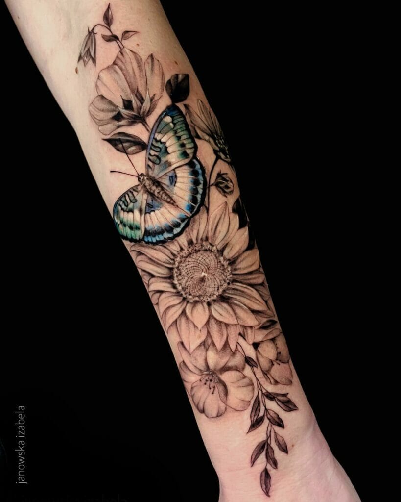 Flower Sleeve Tattoo
