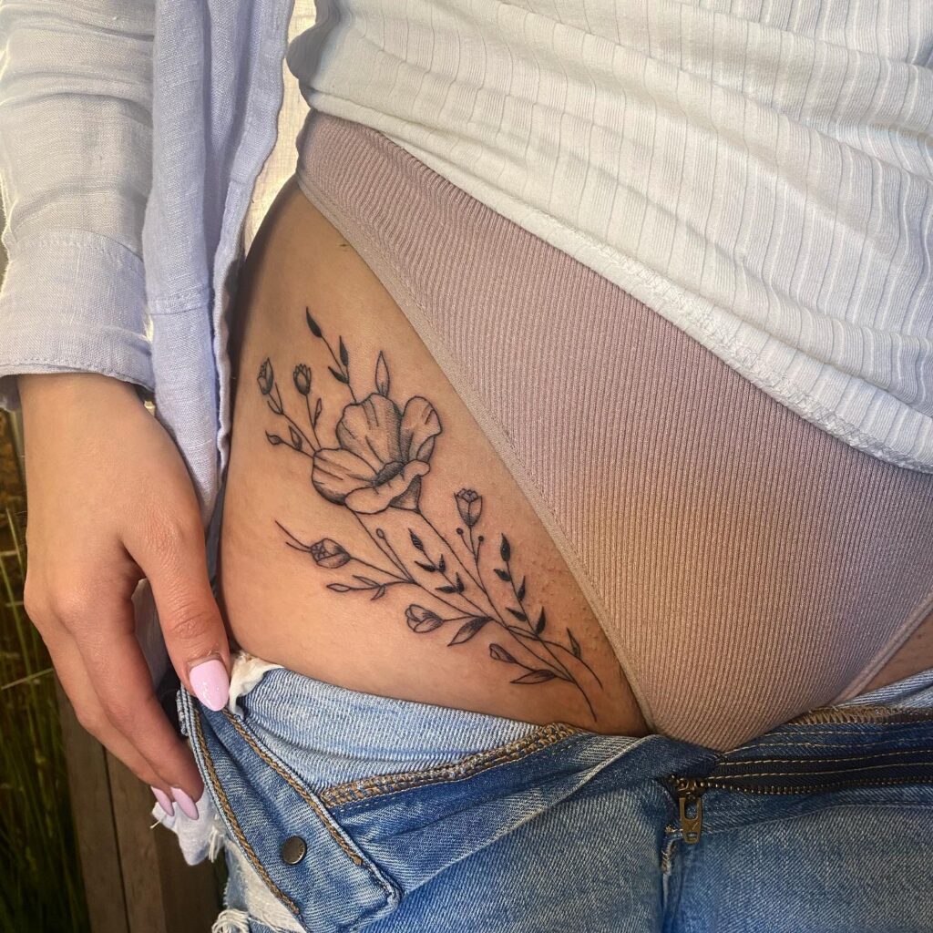 Feminine Pelvic Tattoo