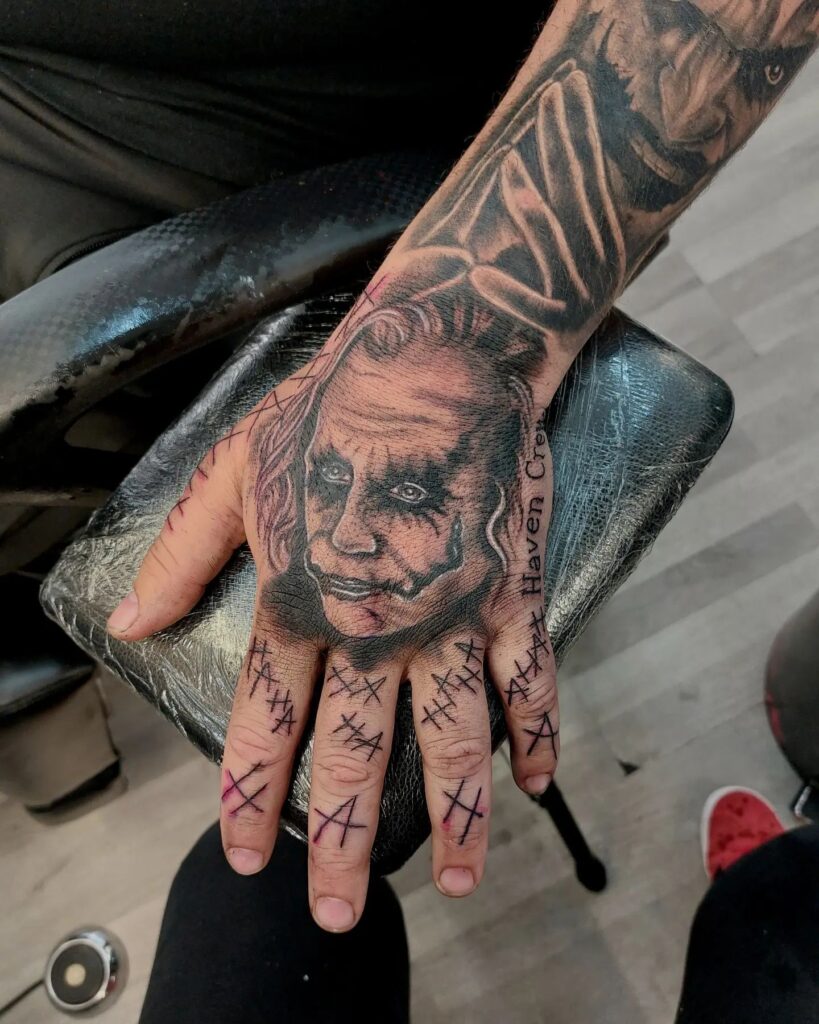 Joker Hand Tattoo 