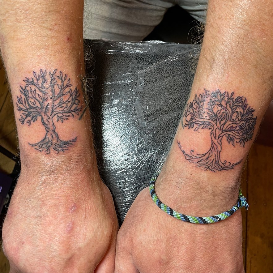 Red Tree Tattoo