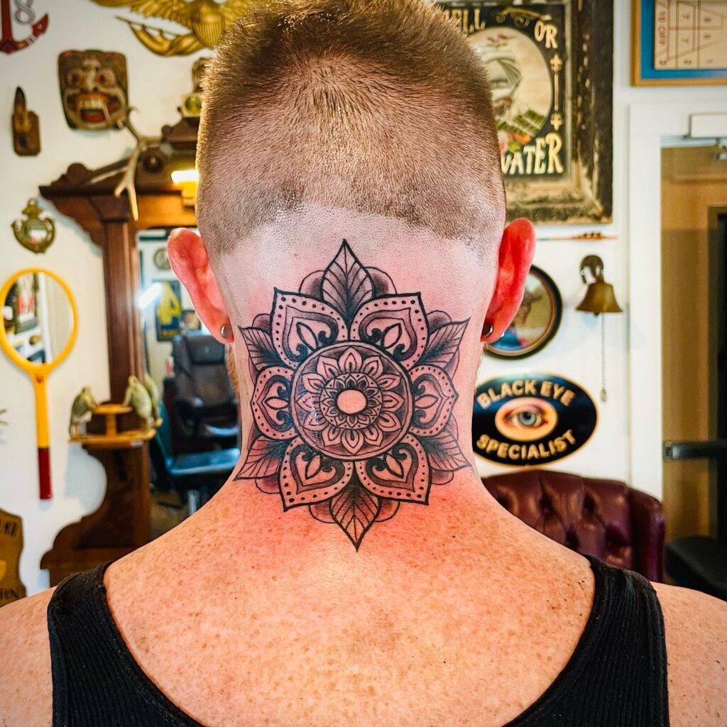 Neck Tattoo Cover-Up