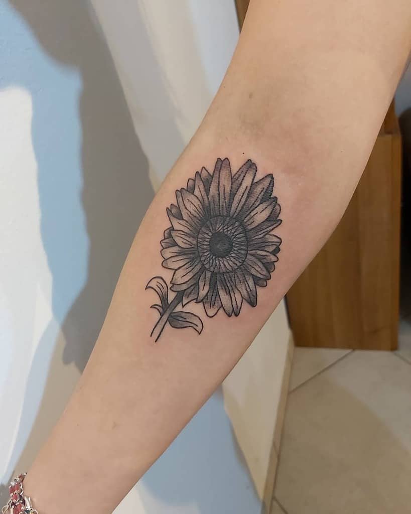 sunflower tattoo