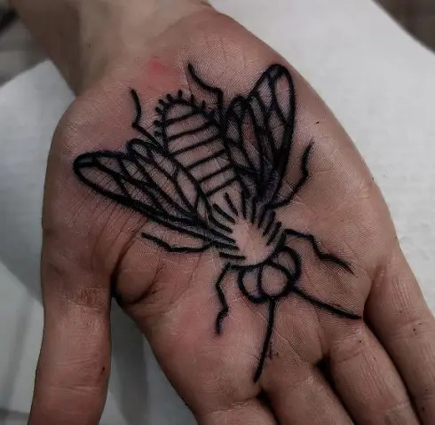 palm tattoo