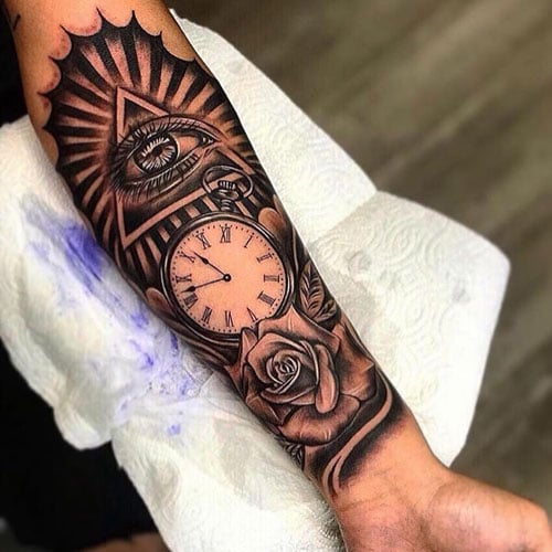 quarter sleeve tattoo