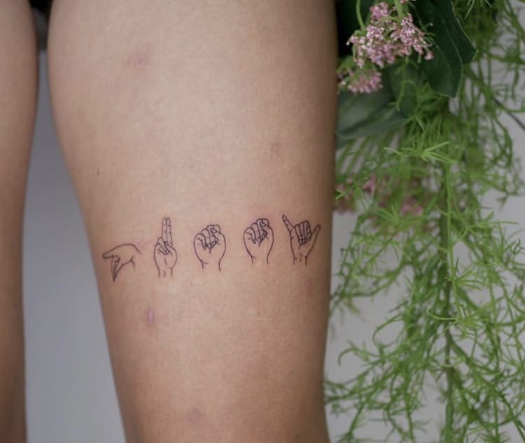 single needle tattoo