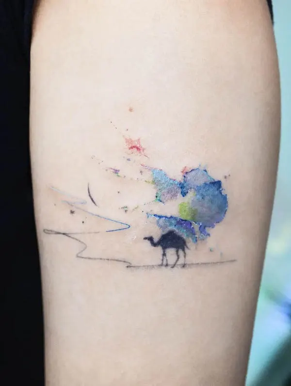 watercolor tattoo