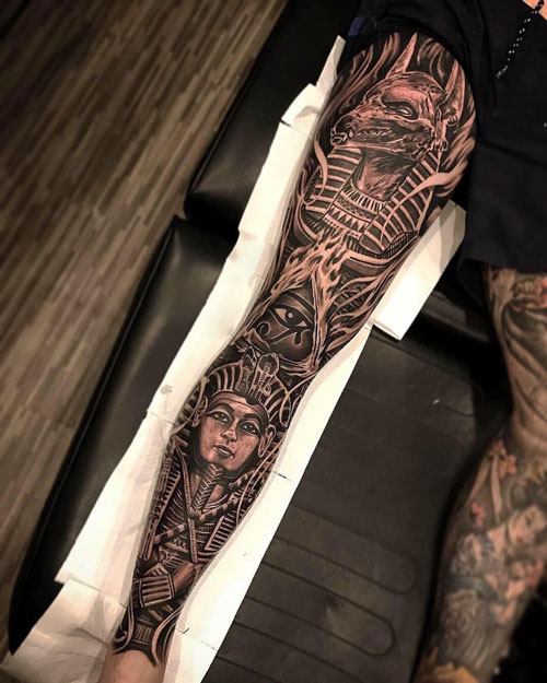 Leg Sleeve Tattoo