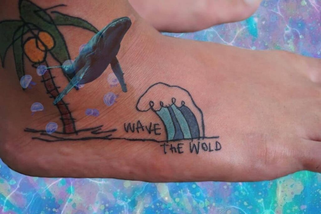 wave tattoo