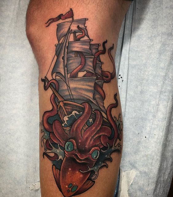 Sobriety and Recovery Tattoo: Navigating Life's Storm with Symbolic Ship