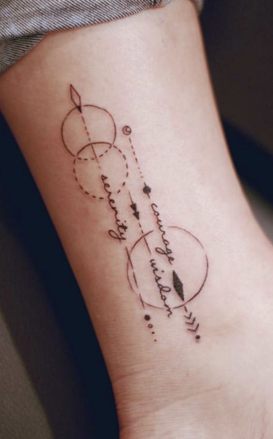 Delicate Sobriety Tattoo: Minimalist Compass Design for Recovery