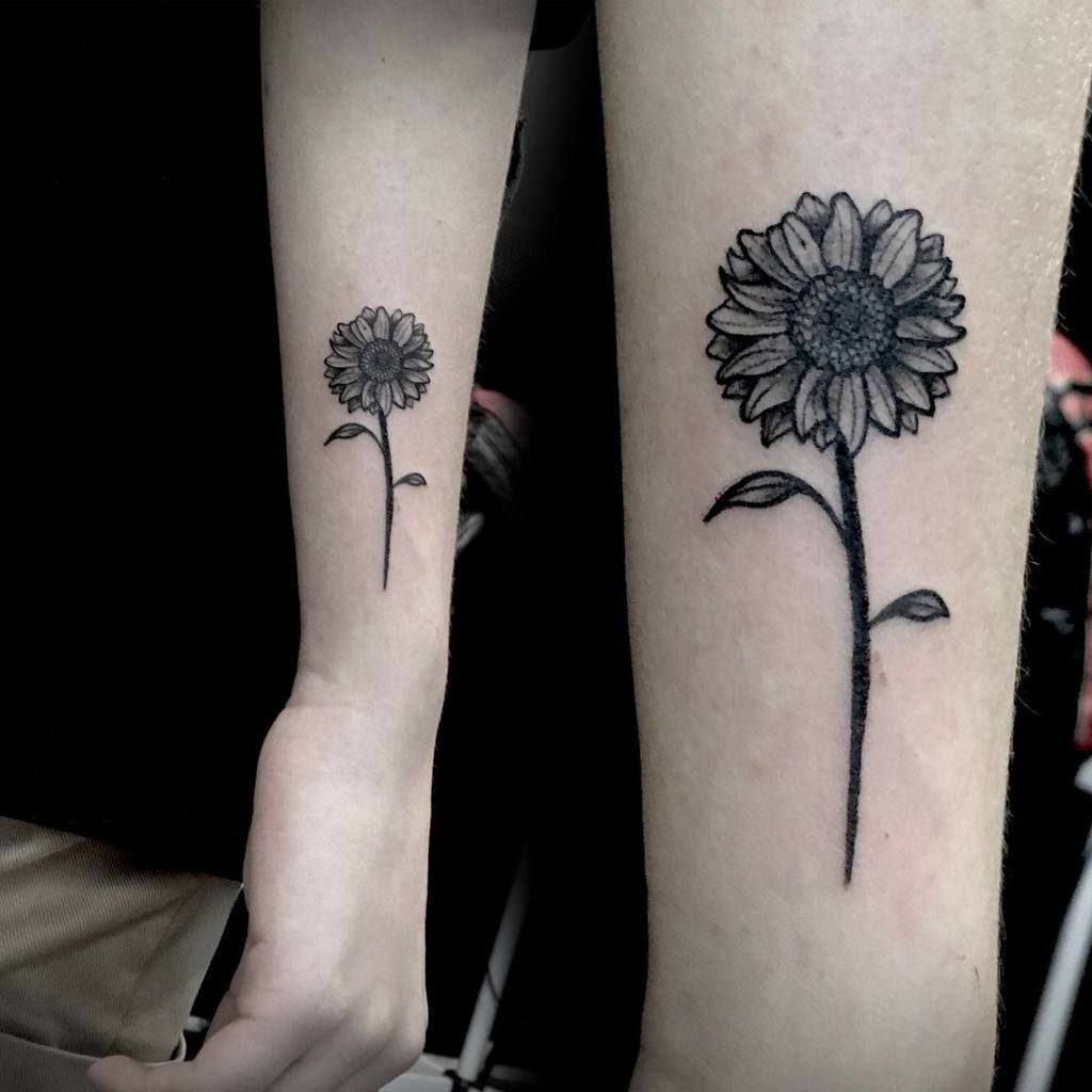 Small Sunflower Tattoo