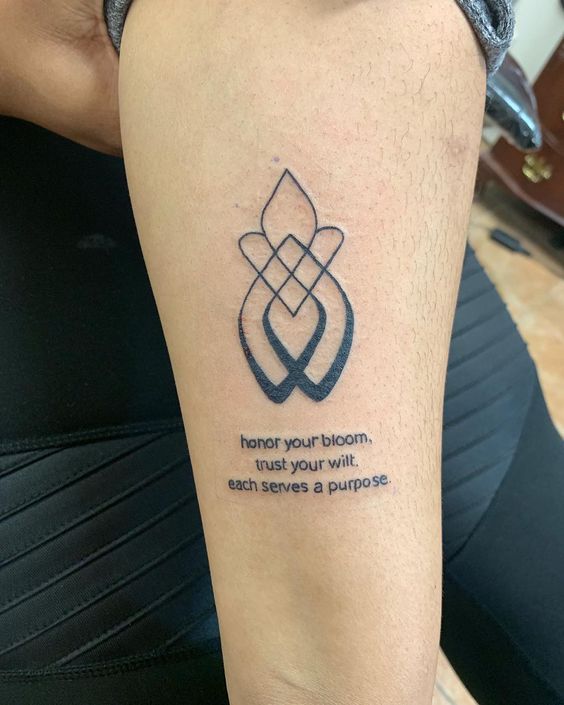 Eternal Growth: Sobriety Tattoo Design with Infinity and Lotus Symbolizes Recovery