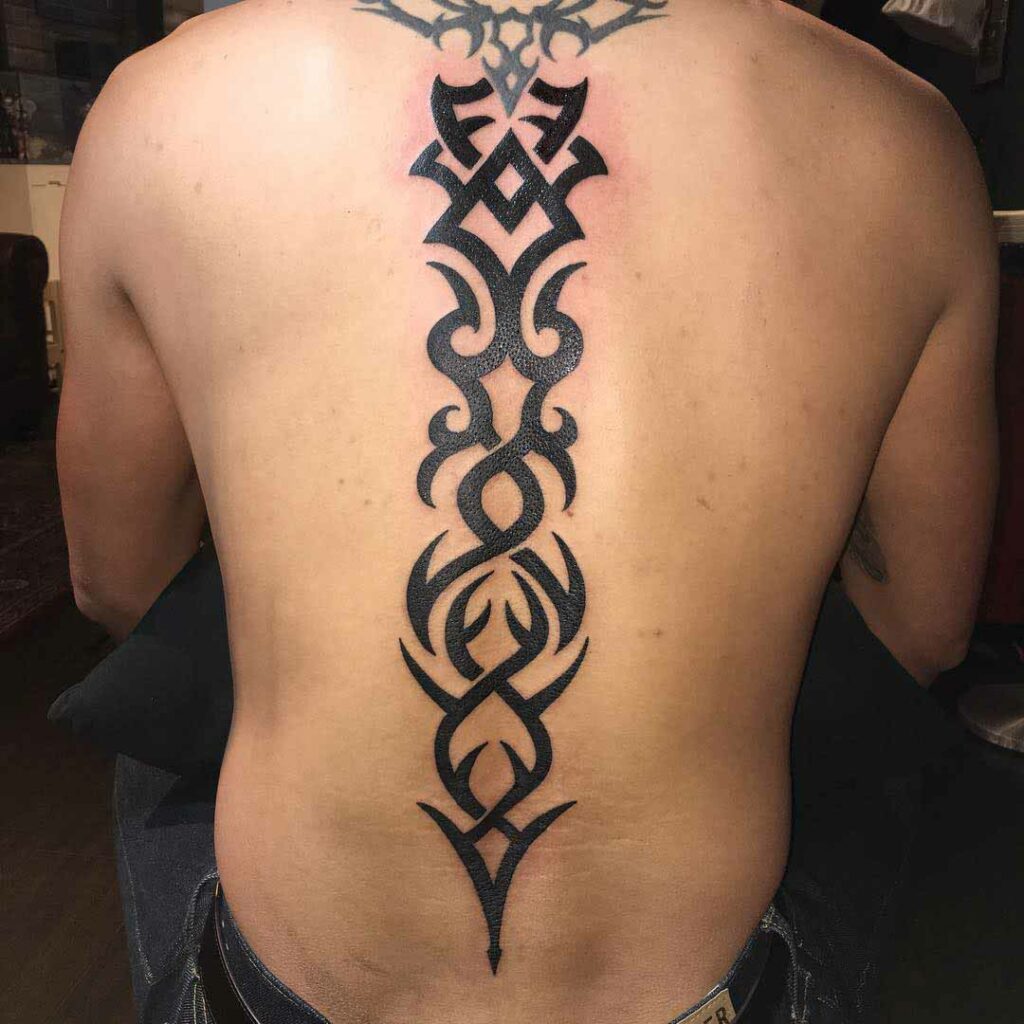Elegant Spine Tattoo