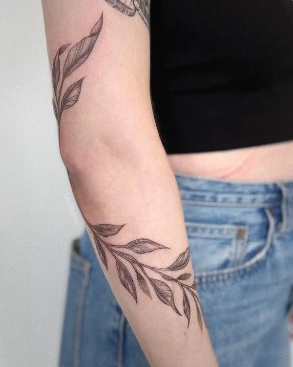 inner arm tattoo