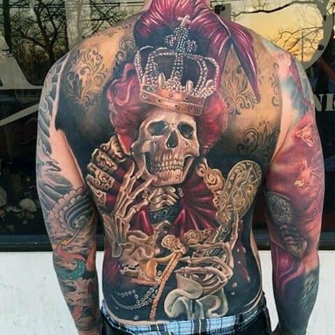 full back tattoo