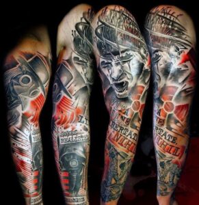 100 Latest Trash Polka Tattoo Ideas To Inspire You In 2023! - Outsons