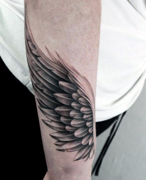 Tiny Angel Wings Tattoo
