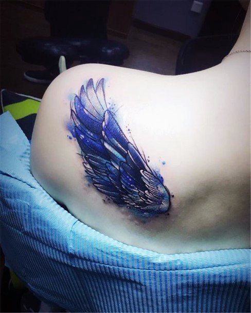 Tiny Angel Wings Tattoo
