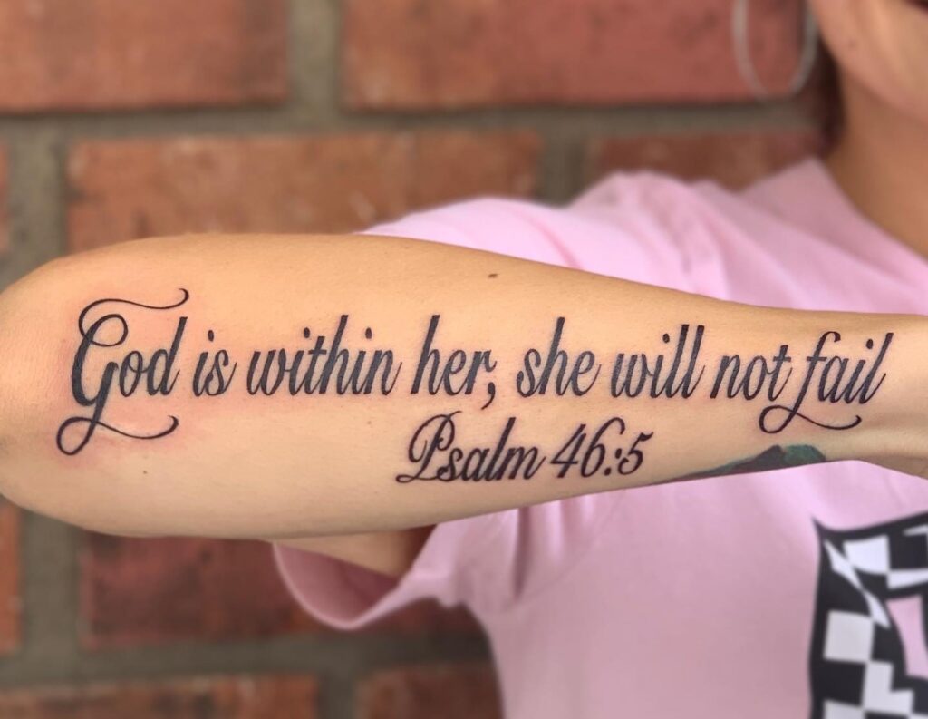 Psalm 46: 5 Tattoo