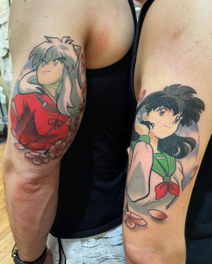 anime couples tattoos