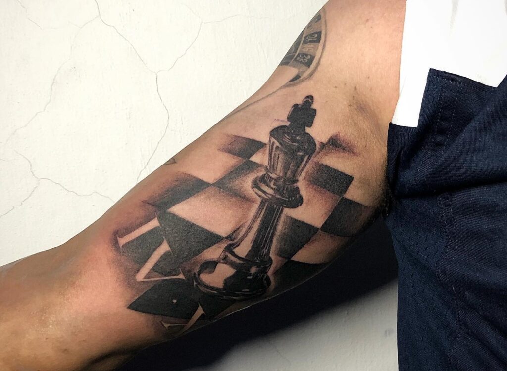 Chess Board Tattoo