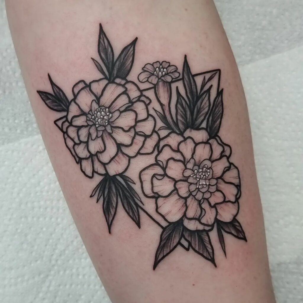 October Birth Flower Tattoo