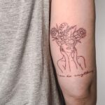 Flower Head Tattoo