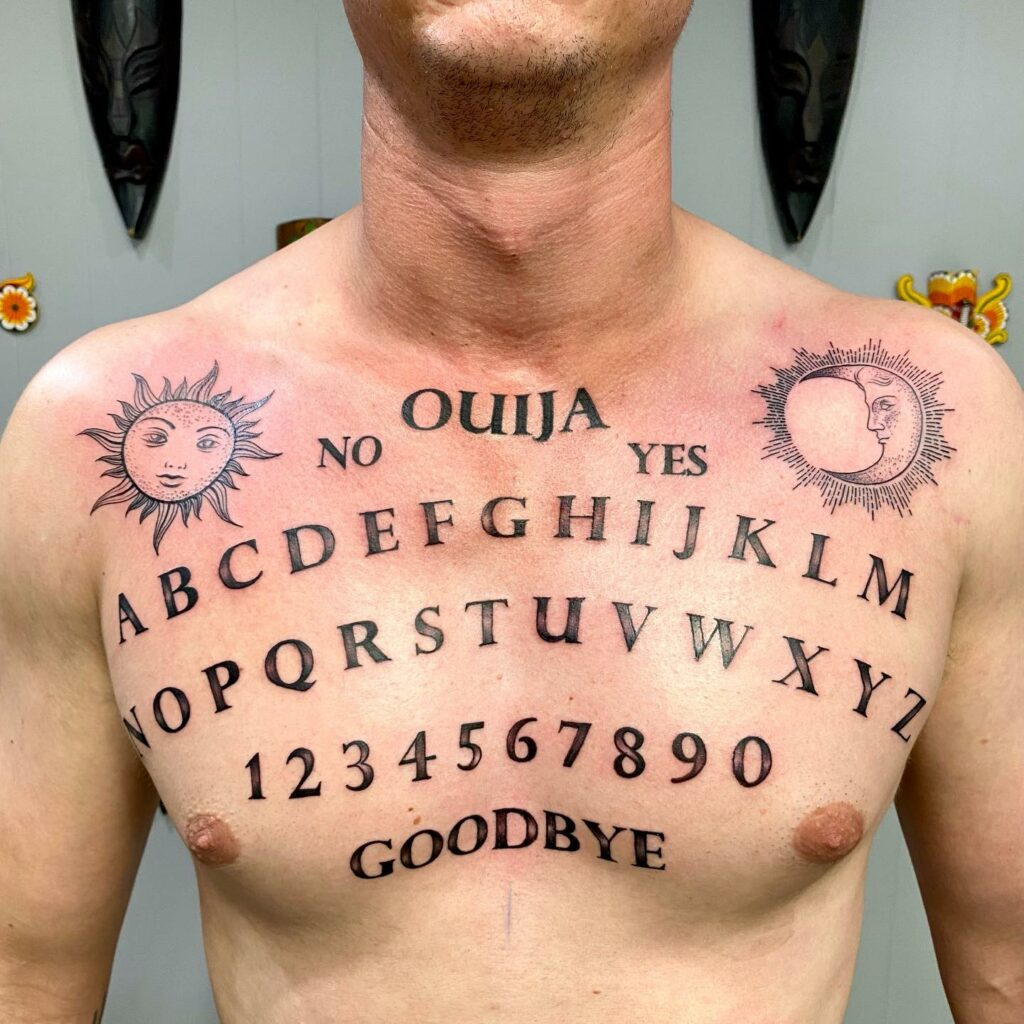 Ouija Board Tattoo 